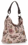 Kožené kabelka shopper bag Vittoria Gotti béžová V45