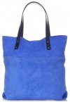 Kožené kabelka shopper bag Vittoria Gotti kobaltová V8267