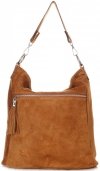 Kožené kabelka shopper bag Genuine Leather ryšavá 1330
