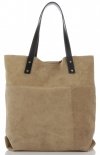 Kožené kabelka shopper bag Vittoria Gotti zemitá V8267