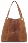 Kožené kabelka shopper bag Vera Pelle ryšavá 10477