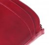 Kožené kabelka listonoška Vera Pelle 409 červená