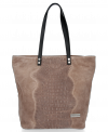 Kožené kabelka shopper bag Vittoria Gotti zemitá V2380