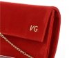 Kožené kabelka listová kabelka Vittoria Gotti červená V3083