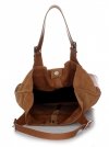 Kožené kabelka shopper bag Genuine Leather ryšavá 605