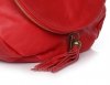 Kožené kabelka listonoška Genuine Leather A3 červená