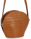 Kožené kabelka listonoška Vittoria Gotti ryšavá VG806