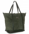 Kožené kabelka shopper bag Vittoria Gotti zelená V2939