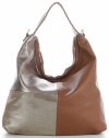 Kožené kabelka shopper bag Genuine Leather ryšavá 5521