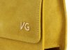 Kožené kabelka listonoška Vittoria Gotti žltá V3084OD