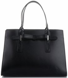 Kožené kabelky kufříky Vittoria Gotti černý