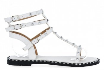 Bílé módní dámské sandály Bellicy