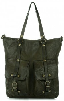 Kožené kabelka shopper bag Vittoria Gotti lahvově zelená V3650