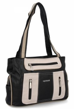 DĂĄmskĂĄ kabelka shopper bag Hernan ÄernĂĄ 3892-1