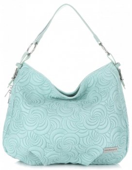 Kožené kabelka shopper bag Vittoria Gotti mátová V80013