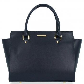 Bőr táska kuffer Genuine Leather tengerkék 2222