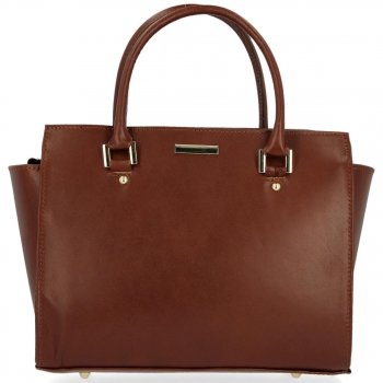Bőr táska kuffer Genuine Leather barna 2222