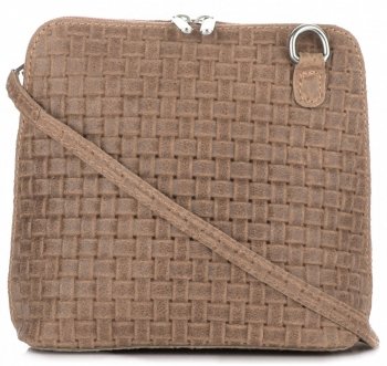 Bőr táska levéltáska Genuine Leather földszínű A7