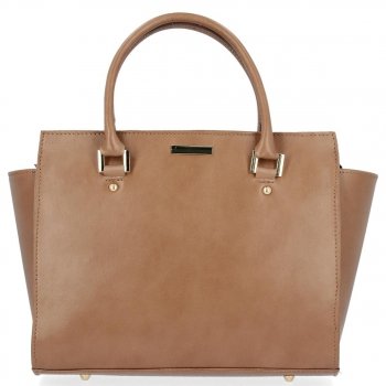 Bőr táska kuffer Genuine Leather földszínű 2222