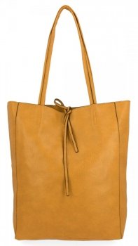Uniwersalna Torebka Damska Shopper Bag XL Hernan HB0253 Żółta