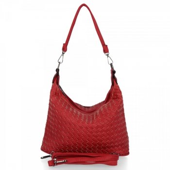 BEE BAG Stylowa Uniwersalna Torebka Damska Viana Czerwona