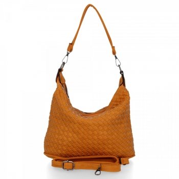 BEE BAG Stylowa Uniwersalna Torebka Damska Viana Musztarda