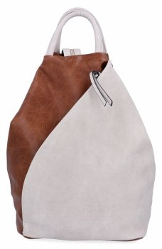 Uniwersalny Plecak Damski firmy Hernan HB0137 Beżowy/Brązowy