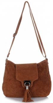 Torebki Listonoszki Skórzane Genuine Leather Ruda
