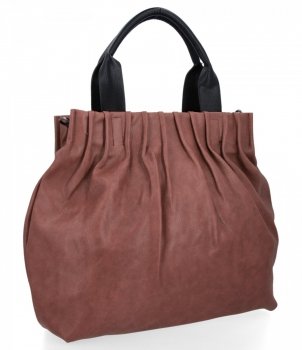 Uniwersalna Torebka Damska XL Shopper Bag firmy Hernan Brudny Róż