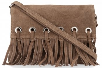 Vittoria Gotti Made in Italy Rewelacyjna Listonoszka Skórzana w stylu Boho Ziemista
