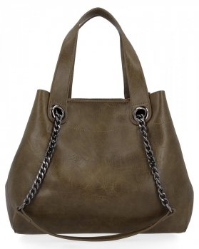 Torebka Damska Shopper Bag z Listonoszką 2w1 firmy Herisson 1852A902 Zielona