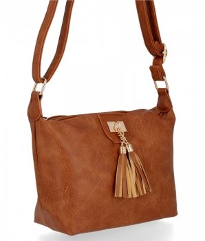 BEE BAG Uniwersalna Torebka Damska Listonoszka Gianna Ruda