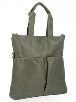 Uniwersalna Torebka Damska Hernan Shopper Bag XL Zielona