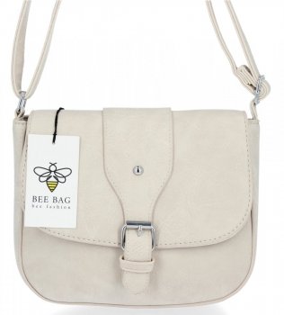 BEE BAG Uniwersalne Torebki Damskie Listonoszki Andrea Jasno Beżowa