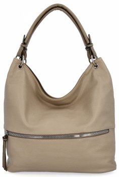 Uniwersalna Torebka Damska XL firmy Hernan HB0386 Ciemno Beżowa/Ziemista