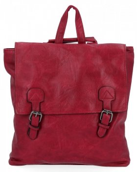 Duży Plecak Damski Vintage XL firmy Hernan HB0382 Bordowy