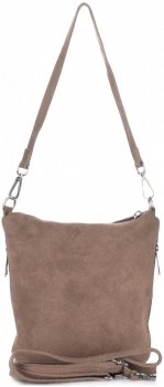 Uniwersalne Torebki Listonoszki Skórzane firmy Genuine Leather Ziemista
