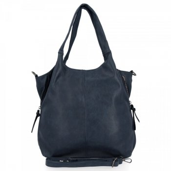 Uniwersalne Torebki Damskie Hernan Shopper Bag XL Granatowa