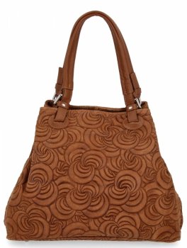 GENȚĂ DIN PIELE shopper bag Vittoria Gotti roșcat 5566-Sru