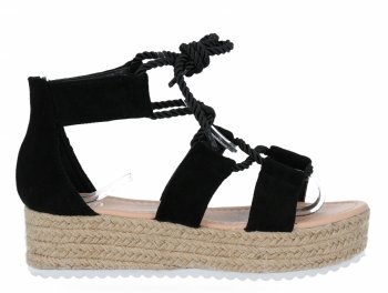 espadrile de damă Givana negru KELLY12