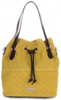 GEANȚĂ DE DAMĂ shopper bag Vittoria Gotti galben V1005