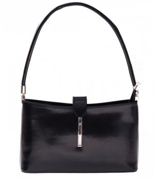 GEANȚĂ DIN PIELE clasică Genuine Leather negru 4160