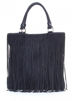 GEANȚĂ DIN PIELE universală Genuine Leather bleumarin 60499
