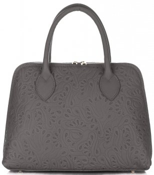 GEANȚĂ DIN PIELE cufăr Genuine Leather gri 80032