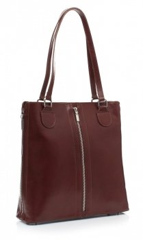 GEANȚĂ DIN PIELE clasică Genuine Leather maro J6088