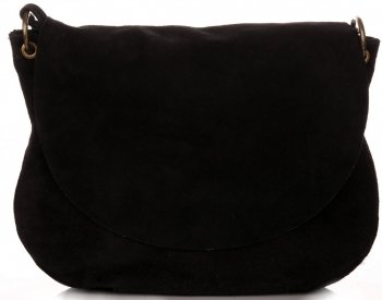 GEANȚĂ DIN PIELE tip poștaș Genuine Leather negru 1324