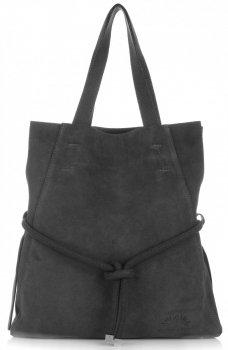 GEANȚĂ DIN PIELE shopper bag Vittoria Gotti gri V26A