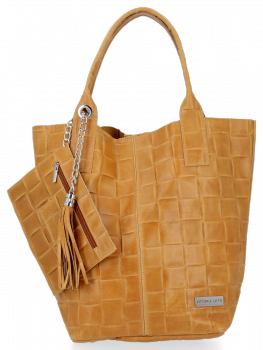 Kožené kabelka shopper bag Vittoria Gotti B22