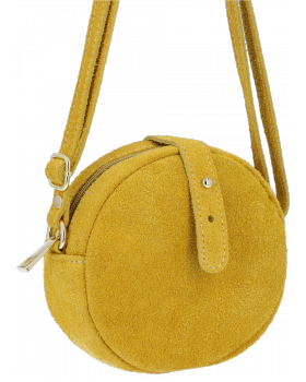 Kožené kabelka listonoška Vittoria Gotti žltá V20CMS