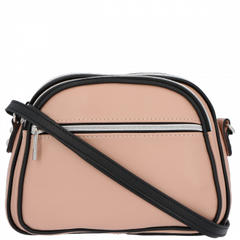 Kožené kabelka listonoška Genuine Leather špinavá ružová 5100